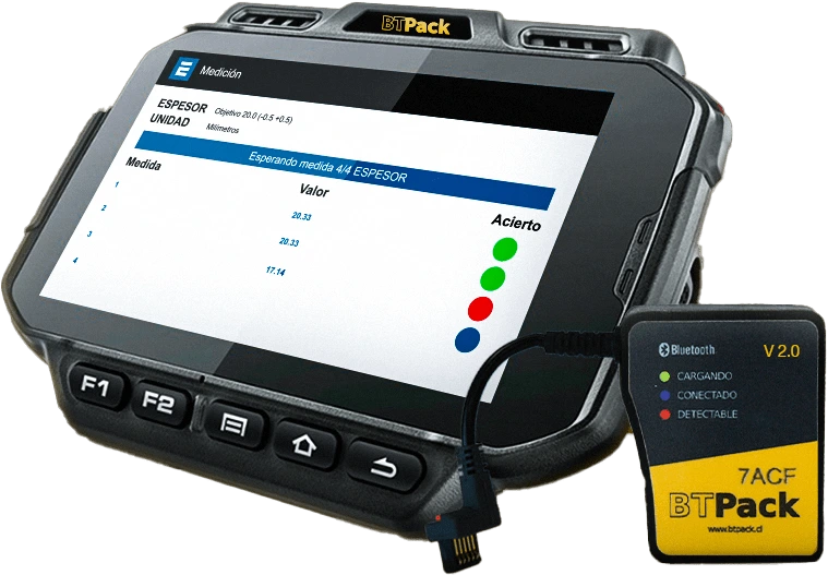 Imagen del dispositivo BT Pack con conectividad Bluetooth